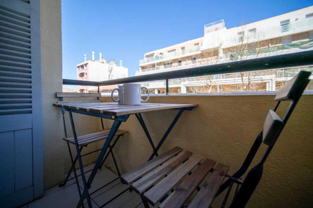 Appartement Tout Equipe Balcon 4 Pers St Charles Marsella Exterior foto